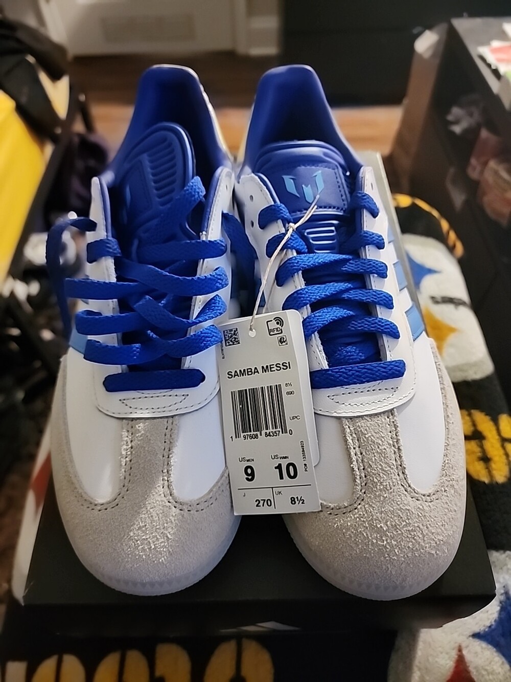 [NEW] Men's adidas Samba Messi Men’s Shoes Sz 9 White ID3550 Limited Collection
